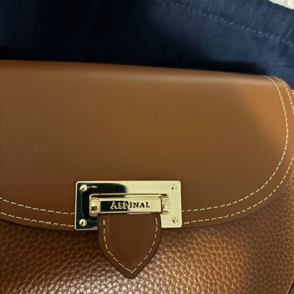 As New, Aspinal of London Portobello Crossbody Bag, Tan - Picture 5 of 11